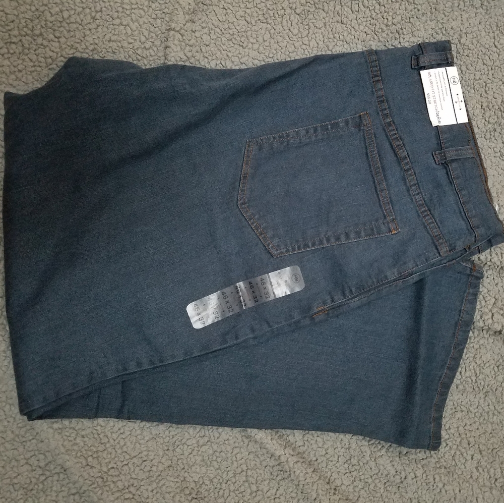 Men's stretch blue jeans by Harbor Bay a DXL brand